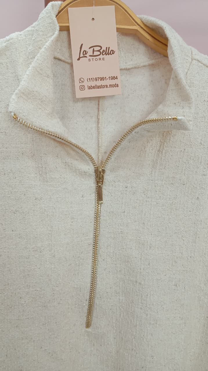 Conjunto em Malha Tweed: Calça e Blusa - Imagem 5