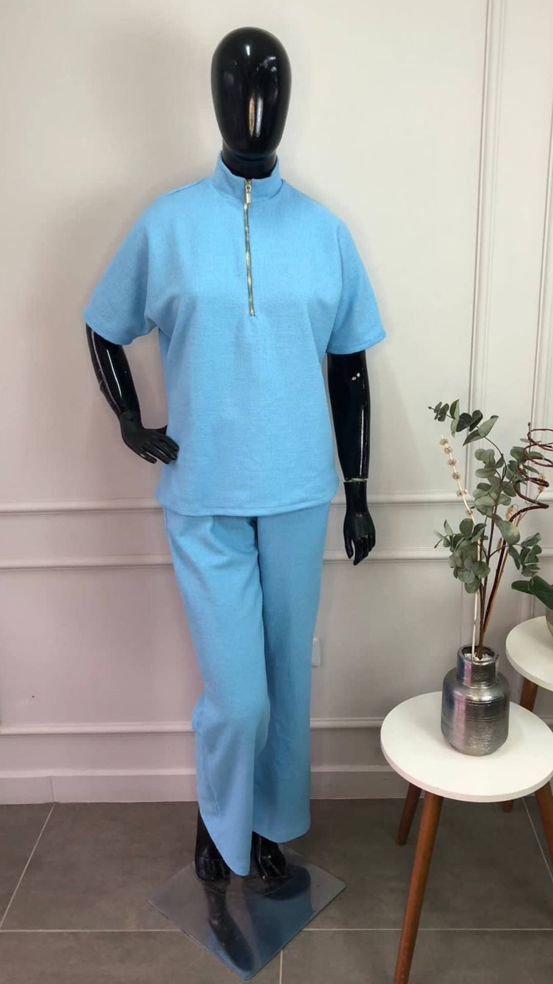 Conjunto London: Blusa e calça em Malha Tweed - Imagem 8